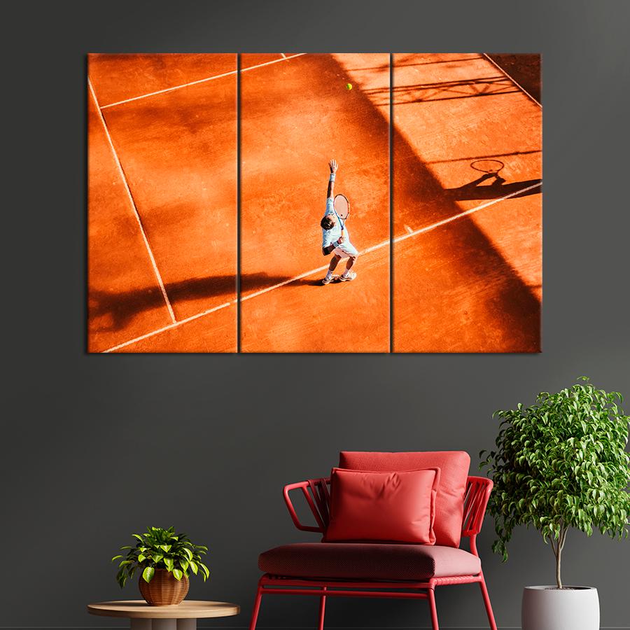 Картина спорт Теннисный матч 78x48 см (A1257-3)