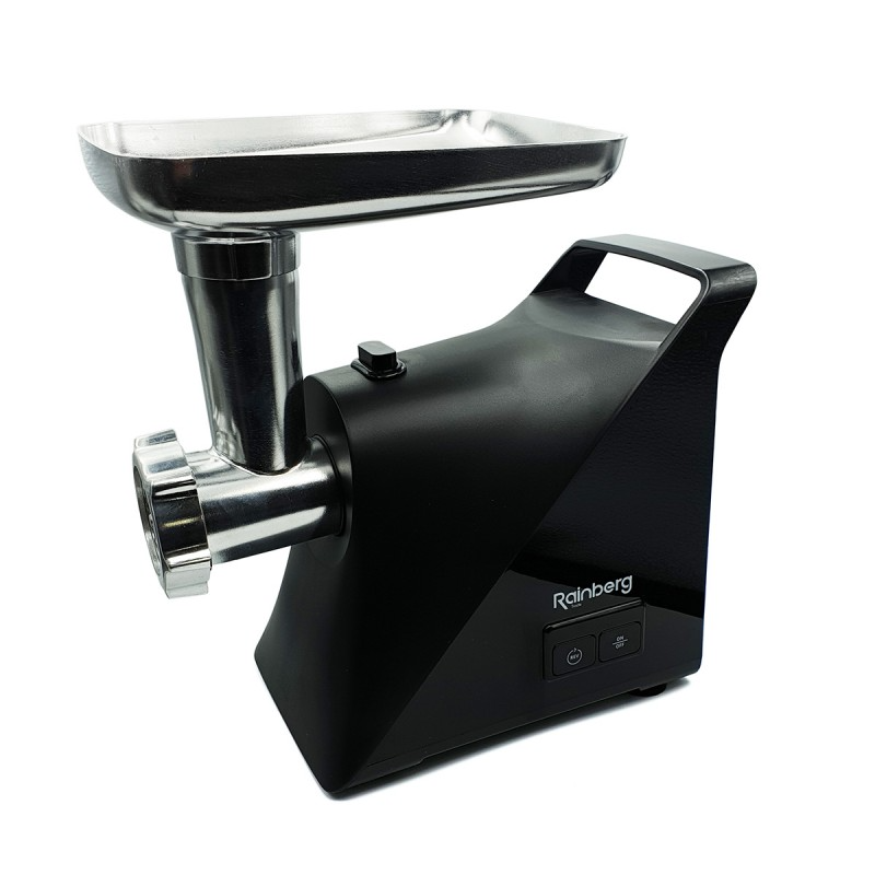 Електром'ясорубка 2в1 Rainberg 679BR з соковижималкою і функцією реверсу Black
