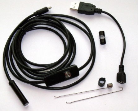 Камера юбка эндоскопическая Endoscope camera 2 meter 7mm App ios and android USB с подсветкой (KG-142)