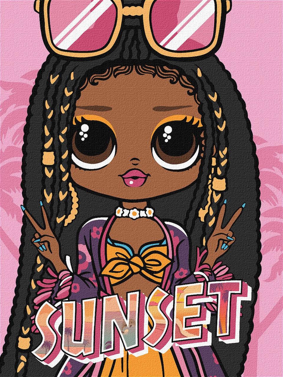 Картина по номерам Ideyka LOL Surprise OMG Sunset 30х40 см (2824289777)