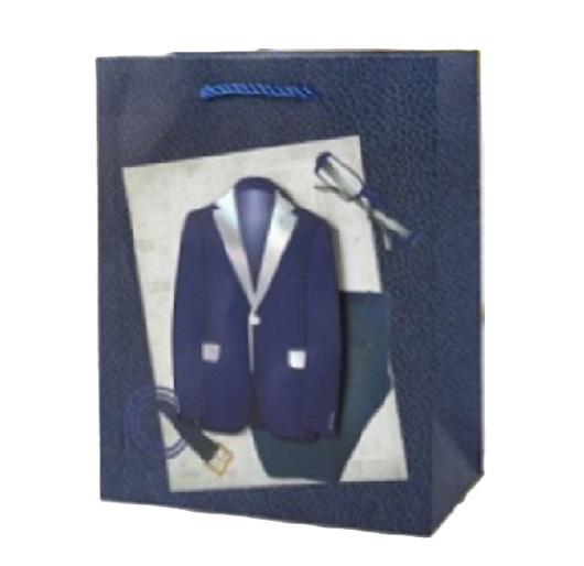 Подарочный пакет Stenson R33155-M Gentleman 3D 26х32х10 см