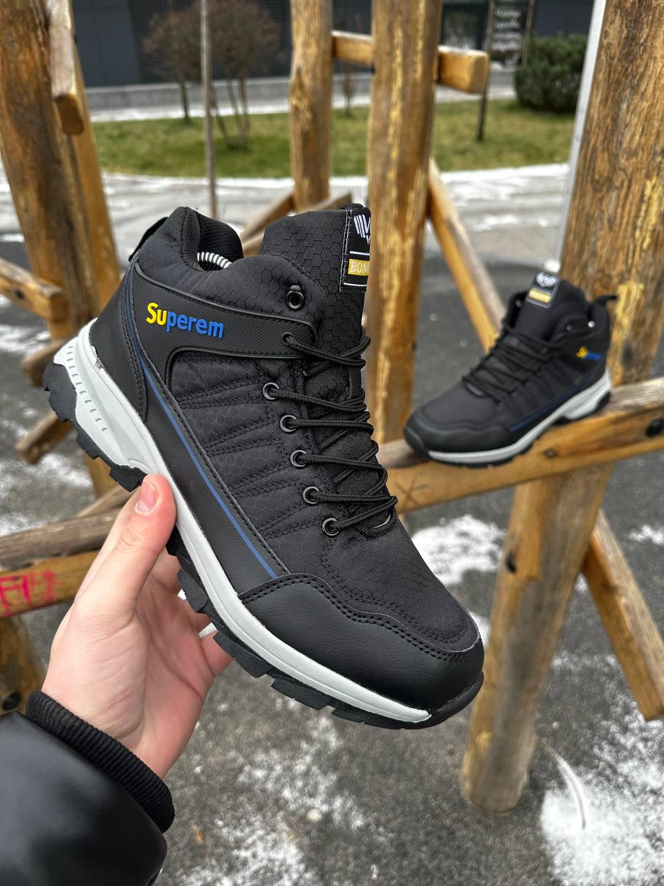 Черевики чоловічі зимові на хутрі з мембраною Bonote р. 41 26 см Чорний (30302640) - фото 2 Черевики чоловічі зимові на хутрі з мембраною Bonote р. 41 26 см Чорний (30302640) - фото 2