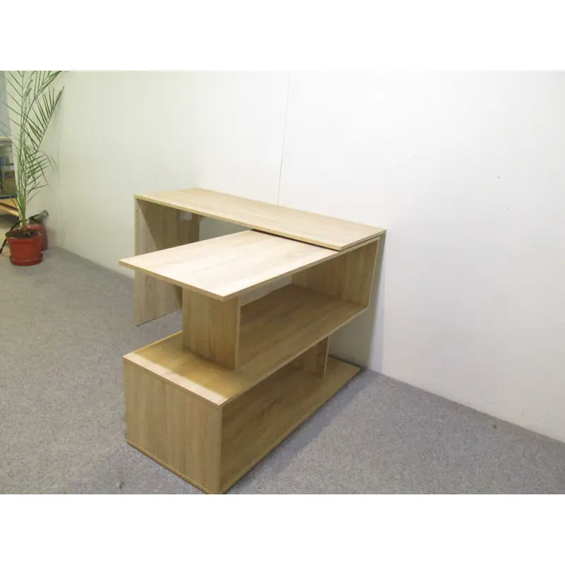 Стол компьютерный Джеко 1200 поворотный с полками 120х50х76,6 см Антрацитовый (24279265) - фото 8