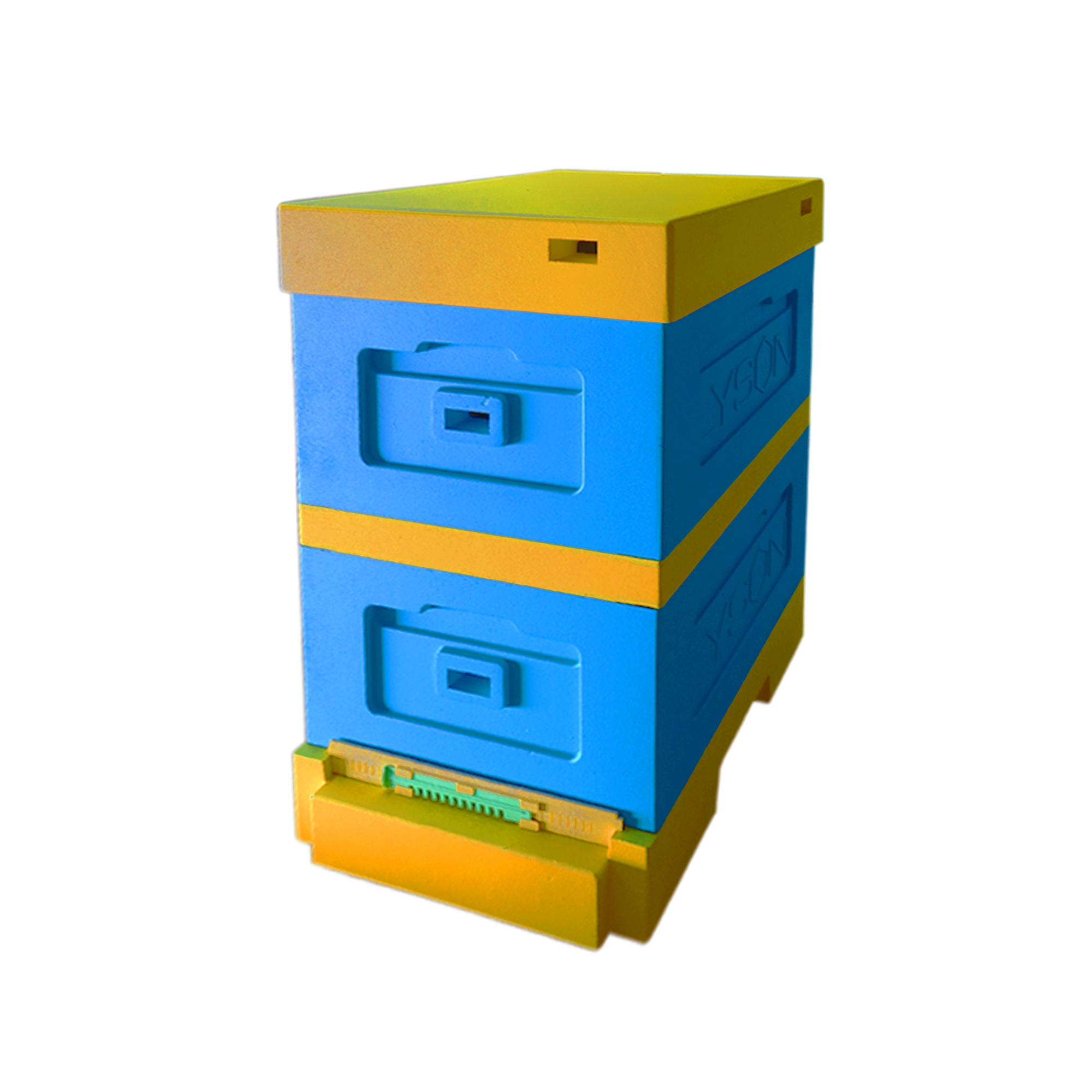 Вулик пінополістирольний Lyson Рута двокорпусний на 10 рамок з гігієнічним дном фарбований