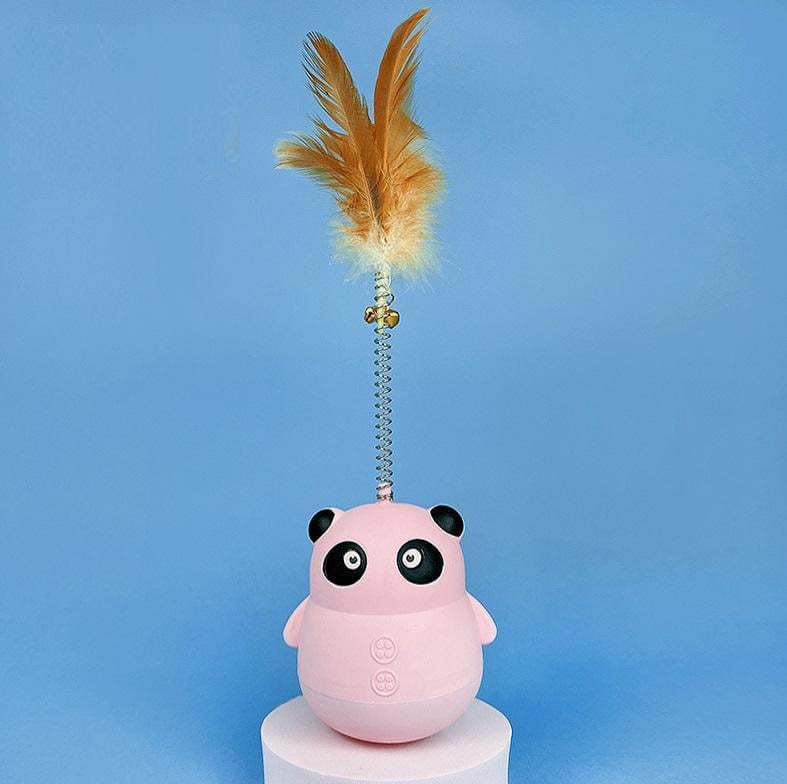 Іграшка годівниця для котів Панда 10809 8,5х25 см Рожевий (4569786) Іграшка годівниця для котів Панда 10809 8,5х25 см Рожевий (4569786)