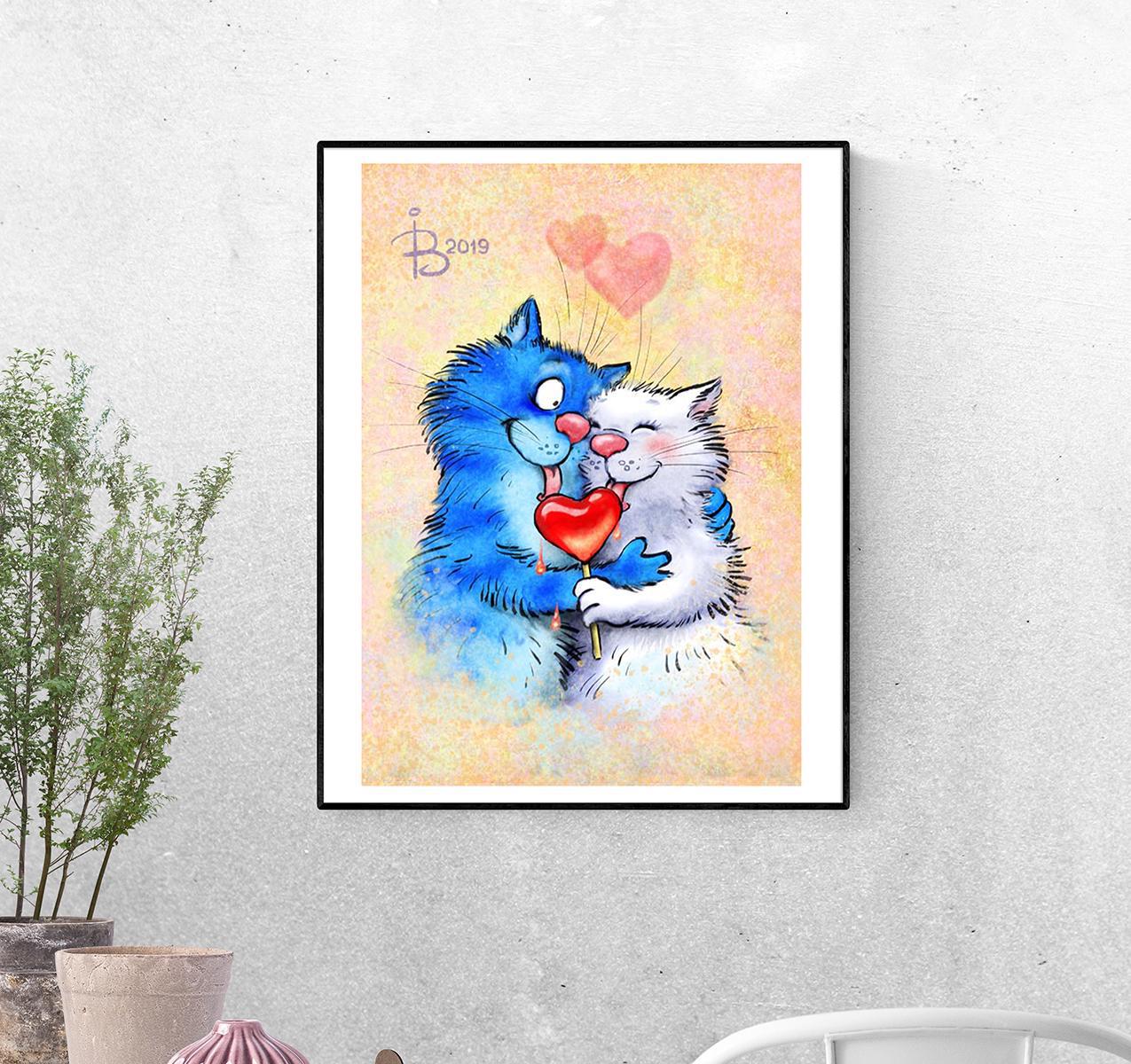 Постер Влюбленные формат А-3