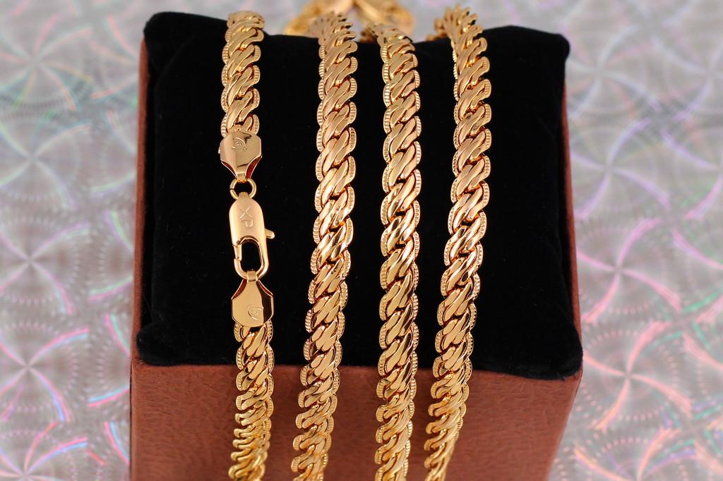 Цепь Xuping Jewelry Ручей 60 см 6 мм Золотистый (1746322775)
