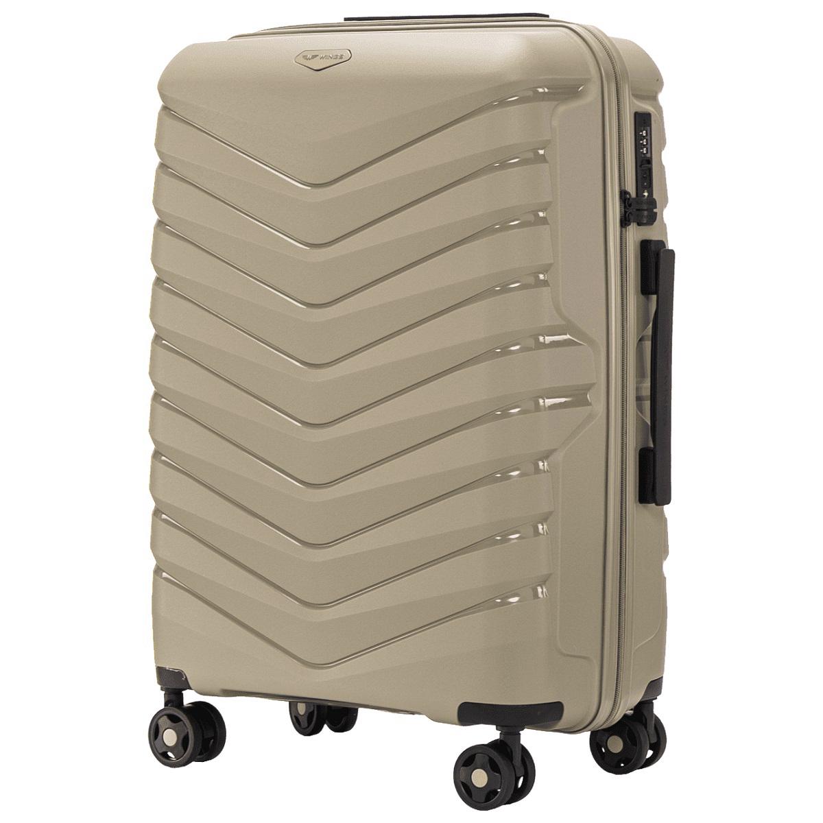 Чемодан полипропиленовый Wings PHX01 средний Шампань (Wp00546) - фото 1