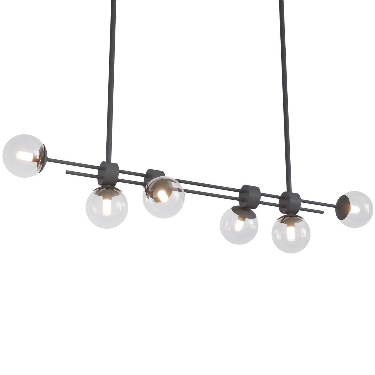 Люстра Pikart Lights Abby 26272 Черный/Прозрачный (1692308374)