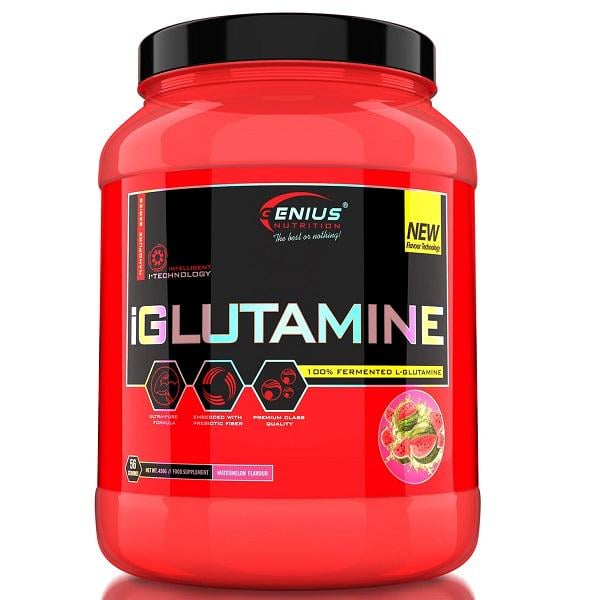 Глютамін для спорту Genius Nutrition i Glutamine Watermelon 450 г 56 servings (000020955)