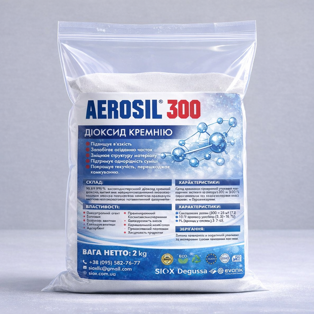 Диоксид кремния SIOX&Evonik AEROSIL 300 2 кг (35425245)