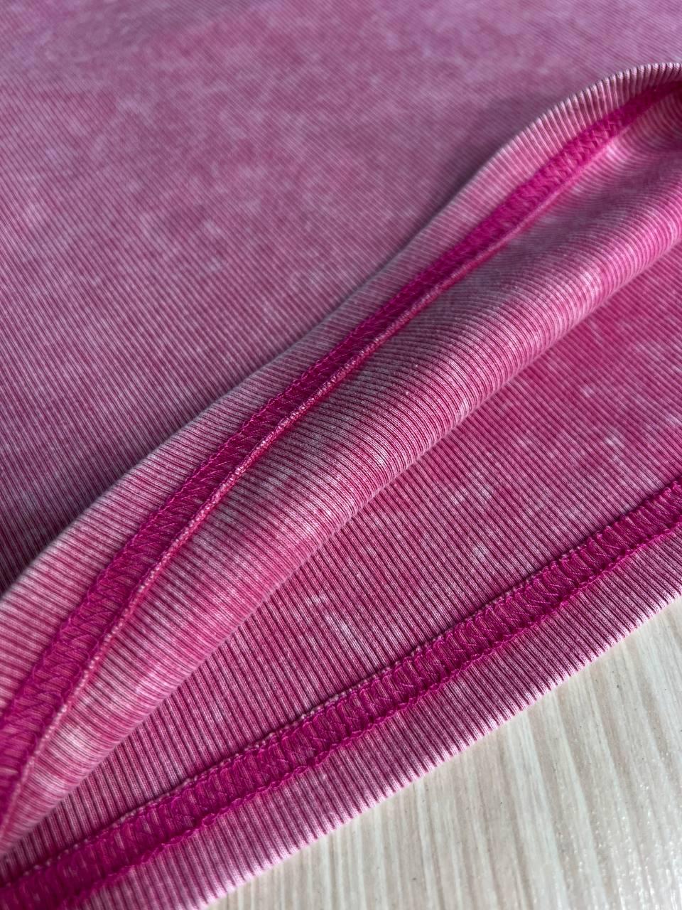 Майка жіноча A-N 2733 у рубчик з порізаними швами OS Рожевий (26794581) - фото 4 Майка жіноча A-N 2733 у рубчик з порізаними швами OS Рожевий (26794581) - фото 4