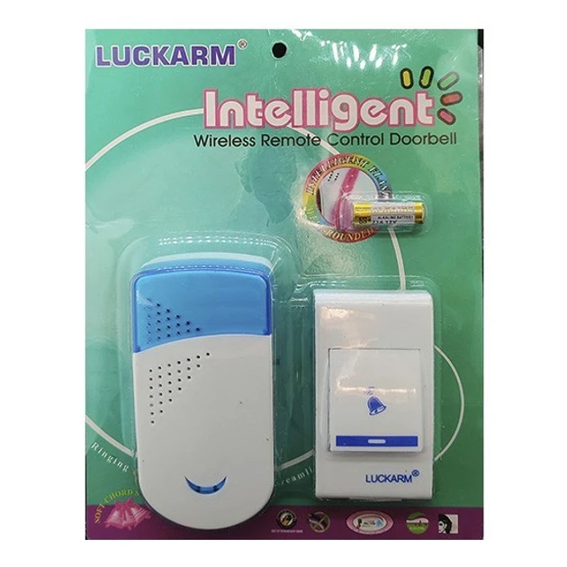 Звонок дверной музыкальный Luckarm от сети 8603 32 мелодии на двери Белый - фото 4