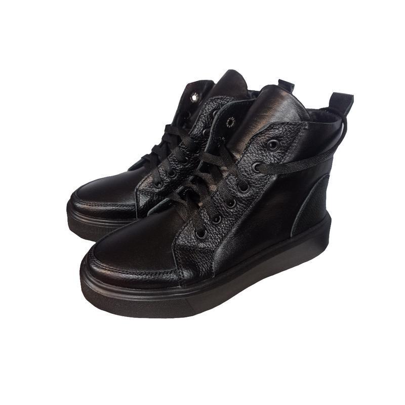 Ботинки женские кожаные Ailinda р. 39 Черный (901-2М) - фото 4