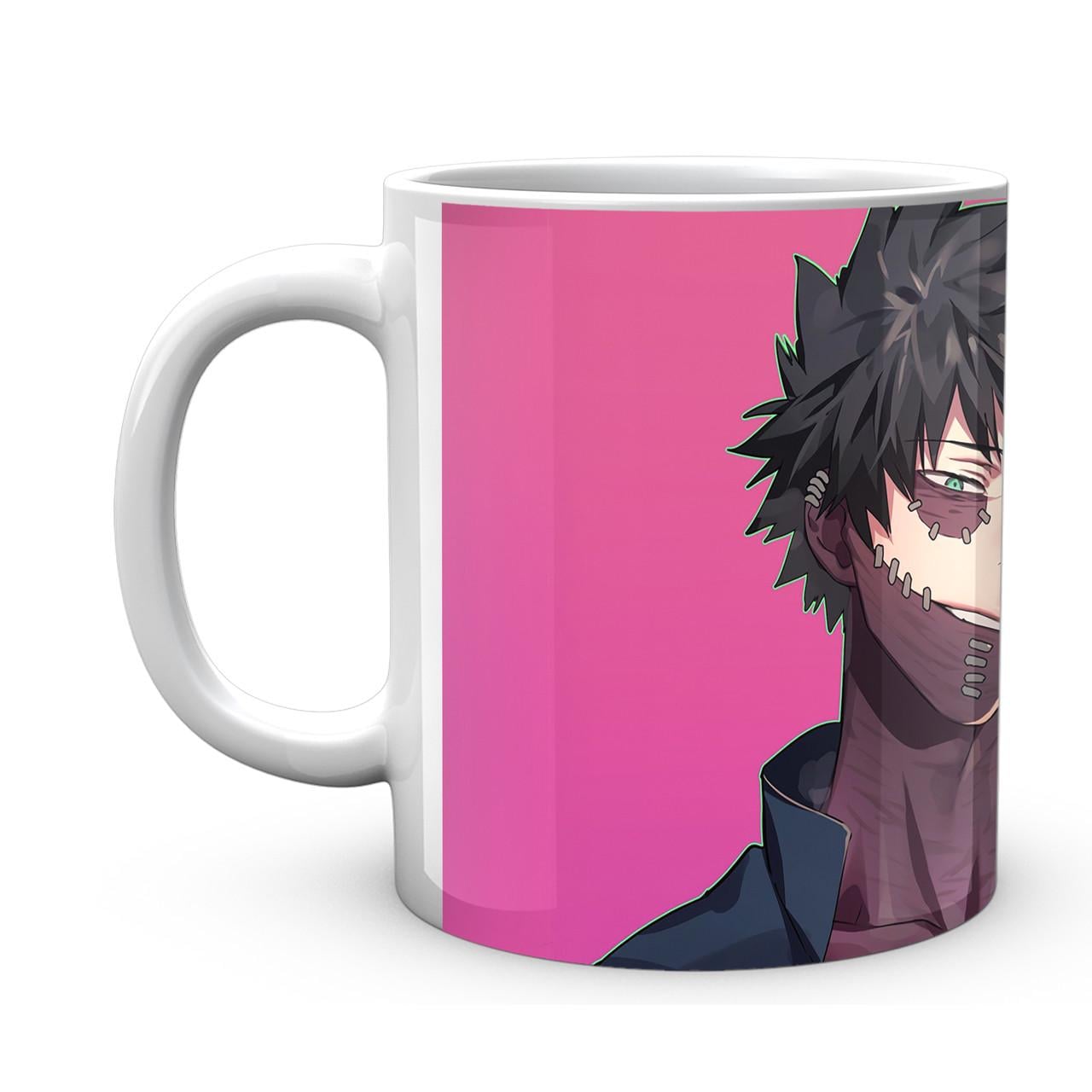 Чашка Gee! Моя геройская академия My Даби и Шигараки на розовом фоне MHA 02.514