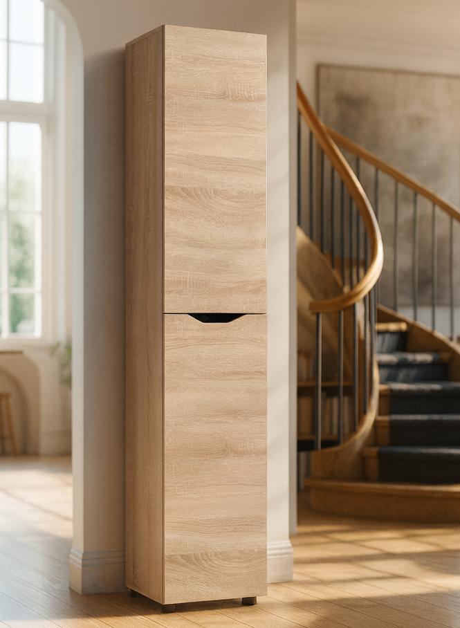 Шкаф/пенал Мастер Форм Аякс 400 40х37,6х200 см Дуб сонома/Венге магия - фото 1 Шкаф/пенал Мастер Форм Аякс 400 40х37,6х200 см Дуб сонома/Венге магия - фото 1