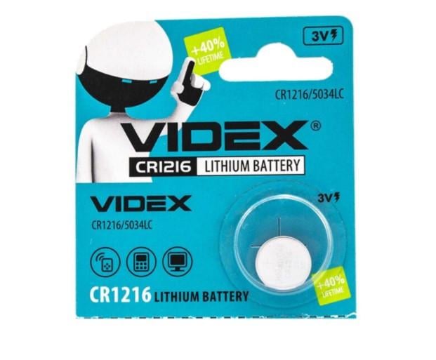 Батарея Videx CR1216 lithium 3 V (000013631)