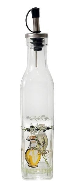 Бутылка для растительного масла и уксуса Helios 5253 Classic 250 мл с дозатором декор MIX