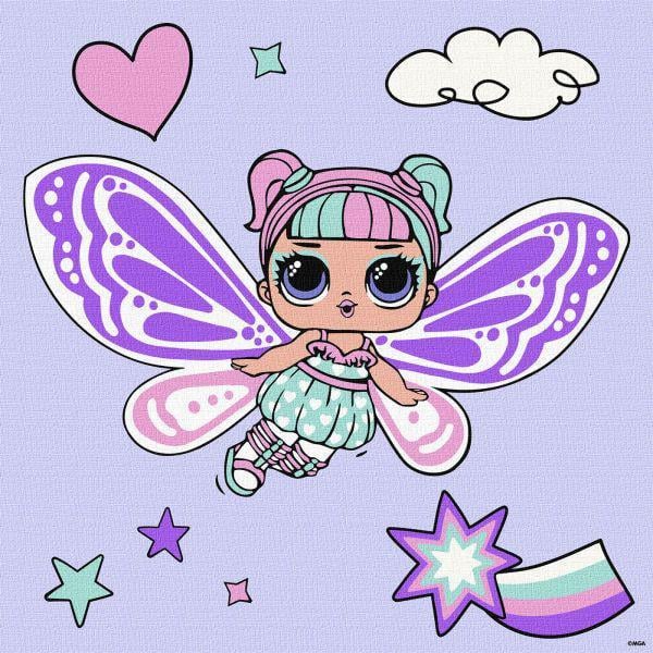Картина номерів Ideyka L.O.L. Surprise! OMG Fairies Sweetiefly 40x40 см (KHO1091)