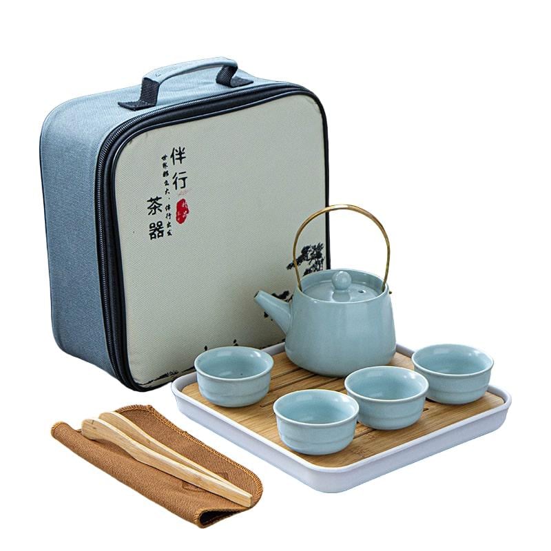 Набір для чайних церемоній UFT чайник/4 піали та чабань Blue (TSET10) Набір для чайних церемоній UFT чайник/4 піали та чабань Blue (TSET10)