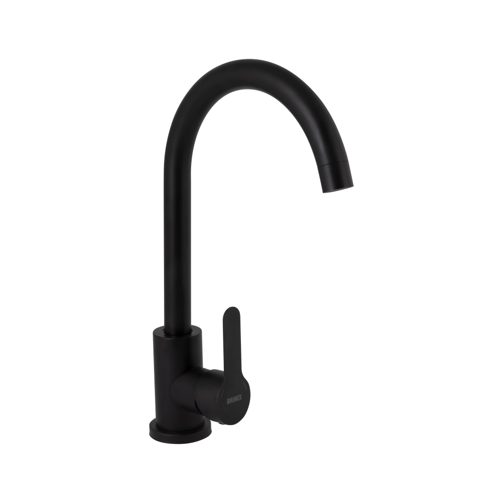 Змішувач для кухні Brinex Pure 015F Black Matt (53177) Змішувач для кухні Brinex Pure 015F Black Matt (53177)