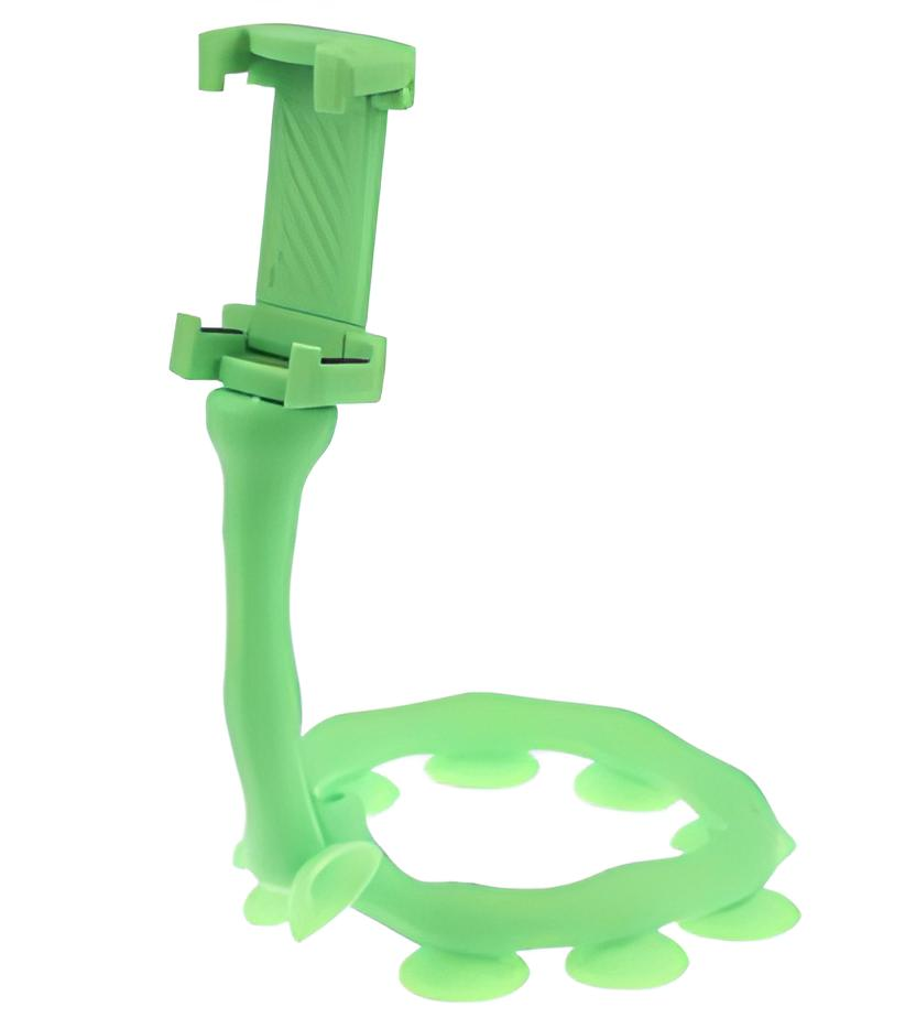 Держатель для смартфона гибкий на присоске Green (6740627) Держатель для смартфона гибкий на присоске Green (6740627)