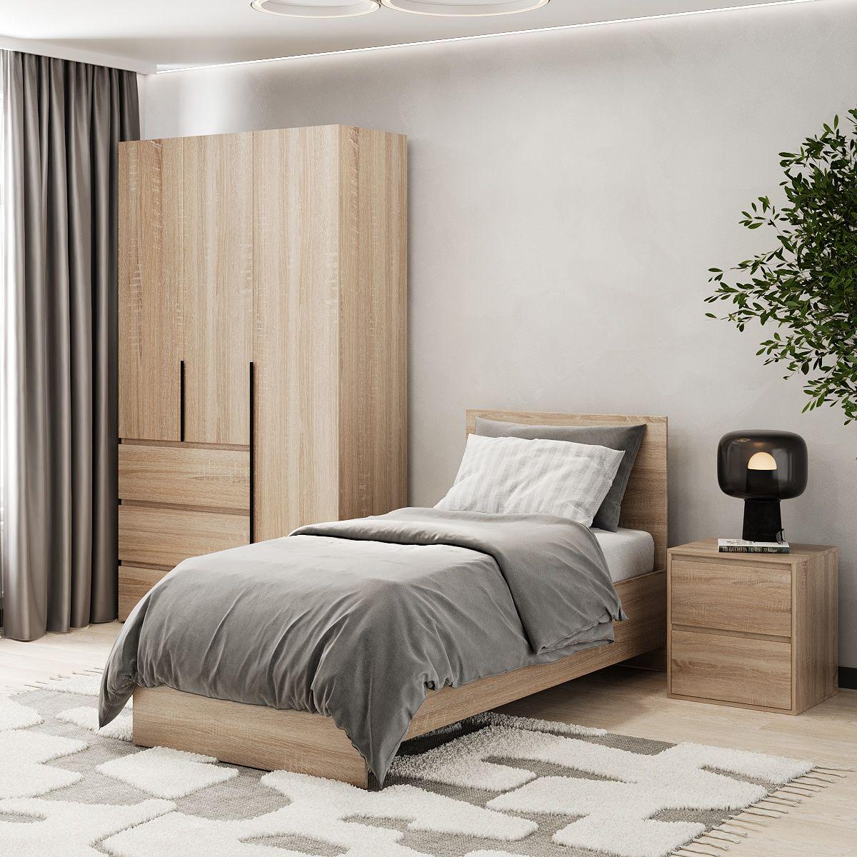 Ліжко Art in Head 90x200 Light 932х401х2032 мм Дуб сонома (LT16130000000)