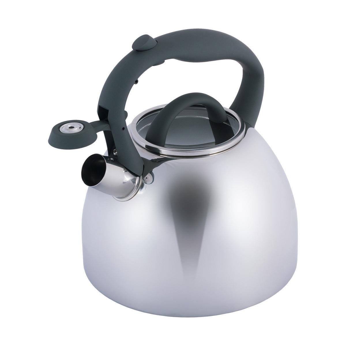 Чайник со свистком Kamille KM-1088 из нержавеющей стали и бакелитовой ручкой 2,7 л Стальной (150-84-1088) - фото 1 Чайник со свистком Kamille KM-1088 из нержавеющей стали и бакелитовой ручкой 2,7 л Стальной (150-84-1088) - фото 1
