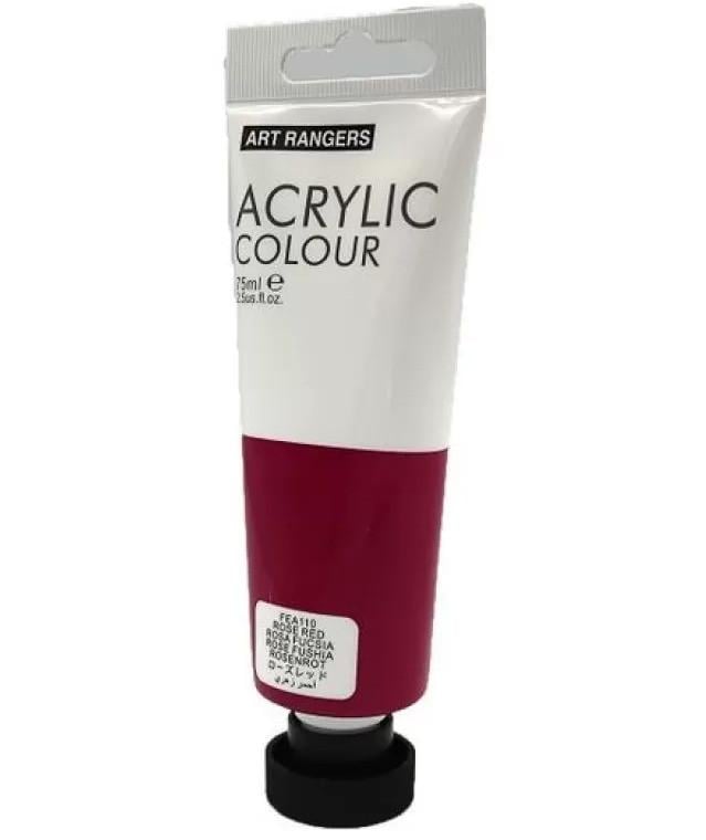 Краска акриловая ART RANGER 75 мл Rose Red