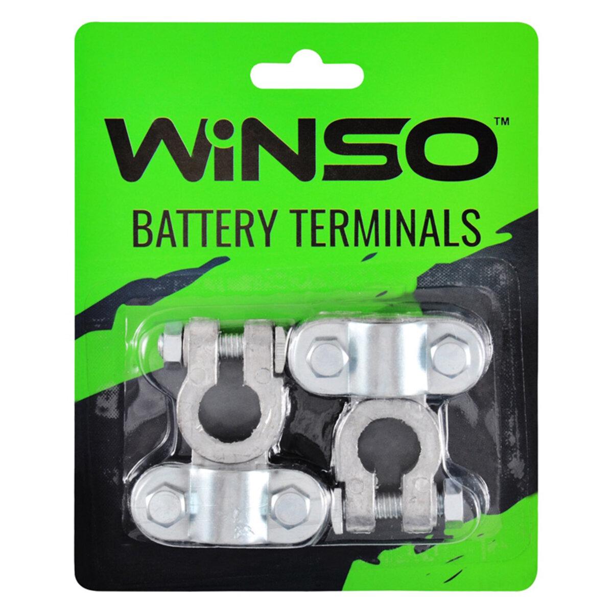 Клеммы АКБ WINSO для подключения проводов-прикуривателей для быстрого запуска разряженной батареи (146600)