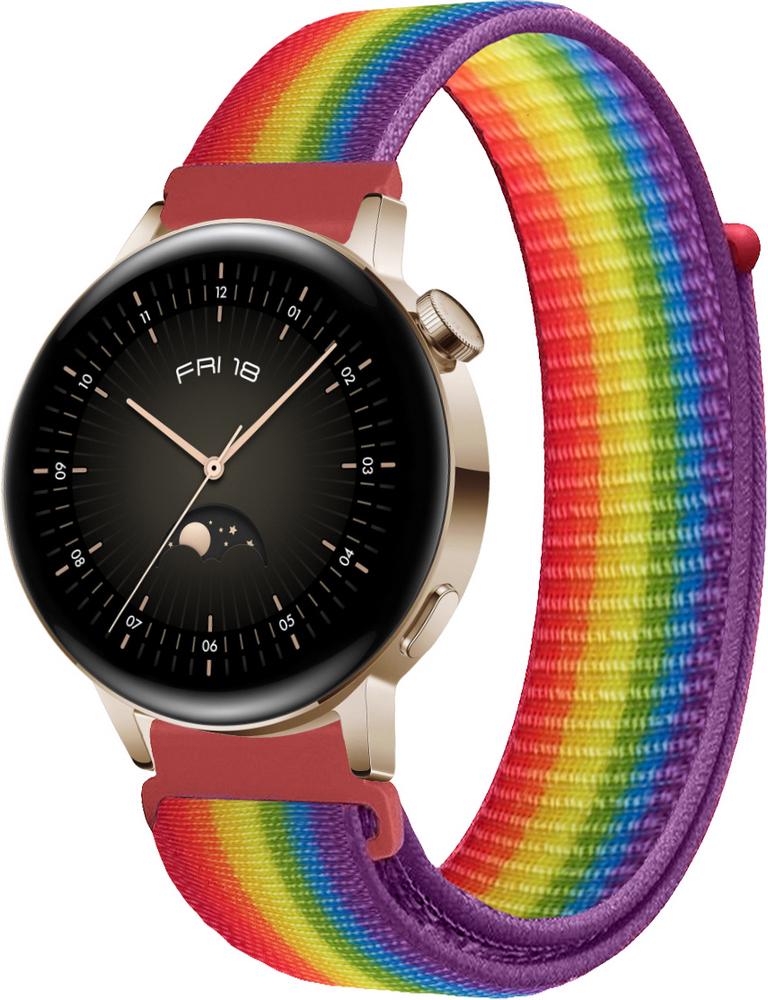 Ремешок нейлоновый Sport Loop для Huawei Watch GT3 42 мм Rainbow (16130-6B)