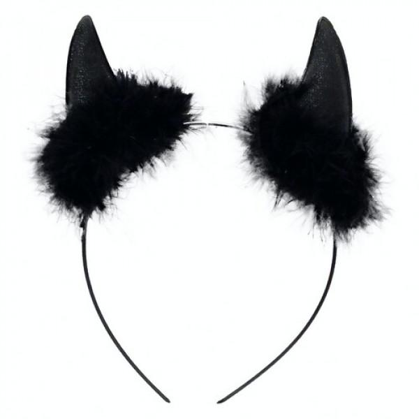 Декор на Хэллоуин Seta Рожки Чертовка (13-559BLK)