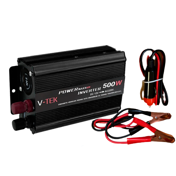 Инвертор автомобильный PowerMaxx-SSK500W 12/220 В USB Черный (4b0f18af)