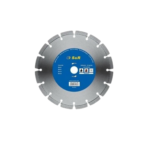 Диск алмазный отрезной сегментный S&R 230х22,2 мм (242471230) - фото 1