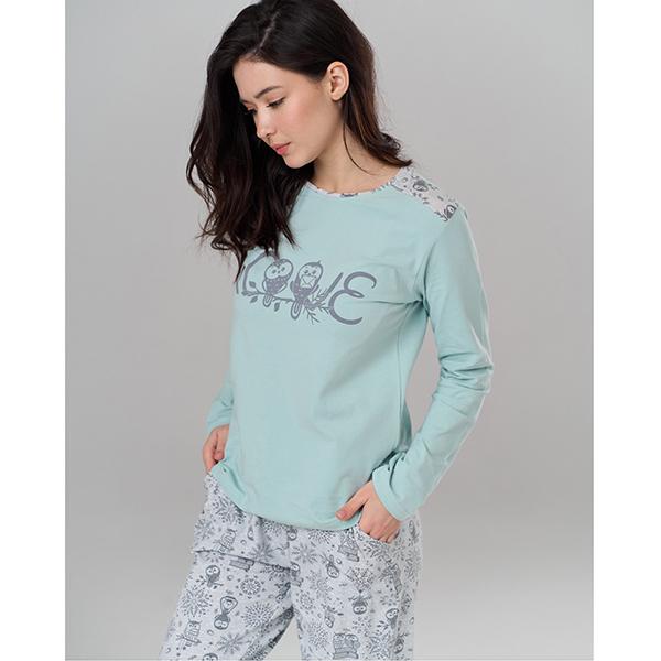 Піжама жіноча штани/джемпер S (12464) - фото 3