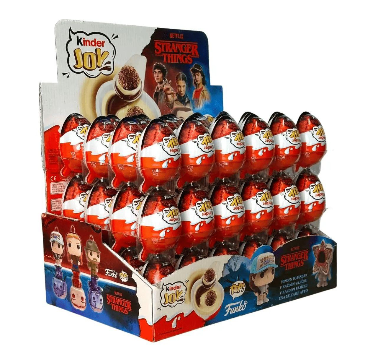 Набор шоколадных яиц Kinder Joy Funko Netflix Stranger Things 72 шт. по 20 г (2896035686)