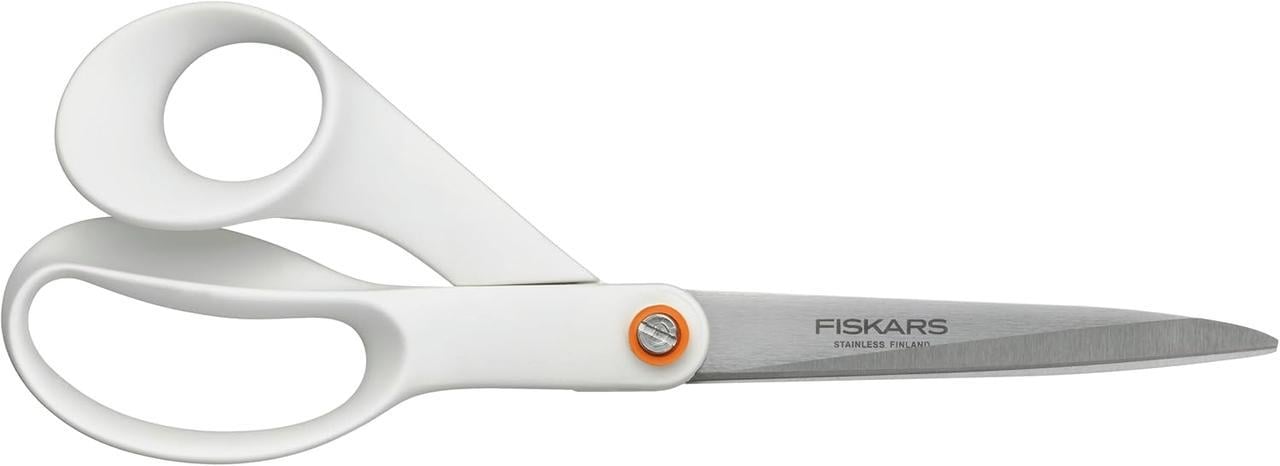 Ножницы универсальные для правшей Fiskars Functional Form 21 см из нержавеющей стали Белый (1020412)