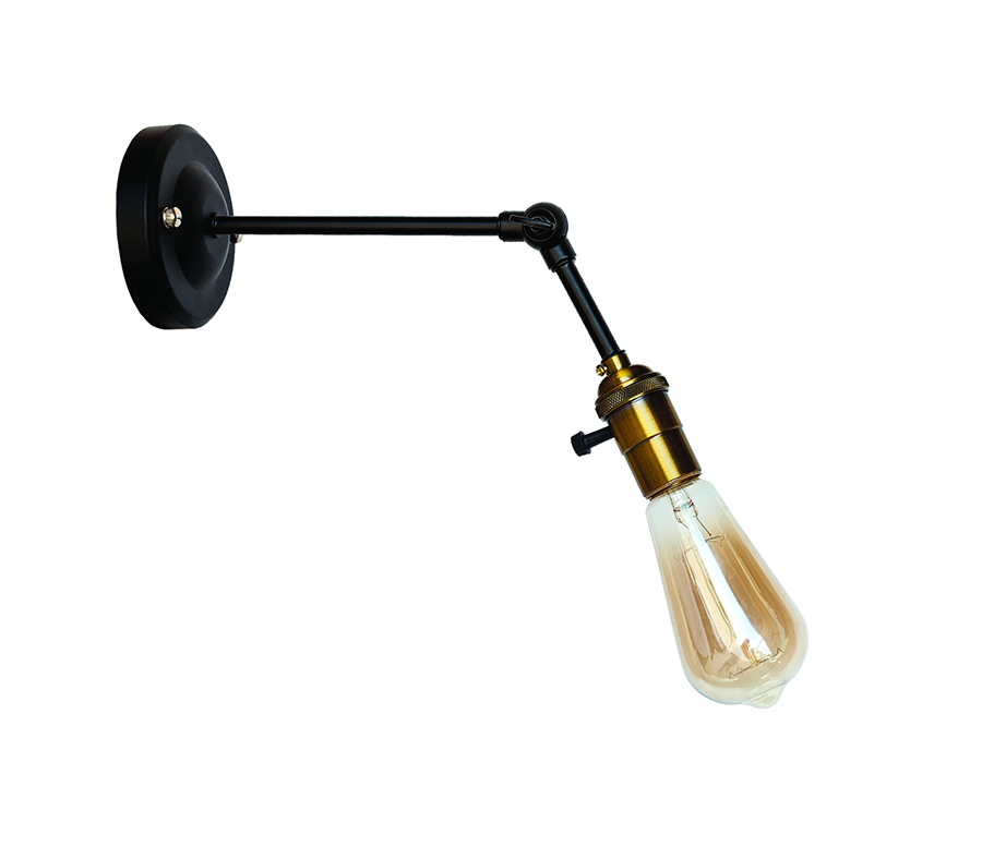 Бра Levistella Lofty с патроном AMP19 Черный/Золотой (1963530663)