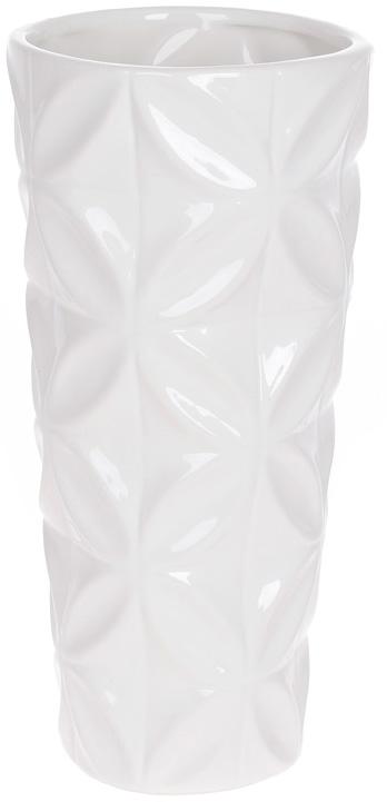 Ваза керамическая Stone Flower Шарлотта 12x12x25,5 см Белый (BD-795-441)