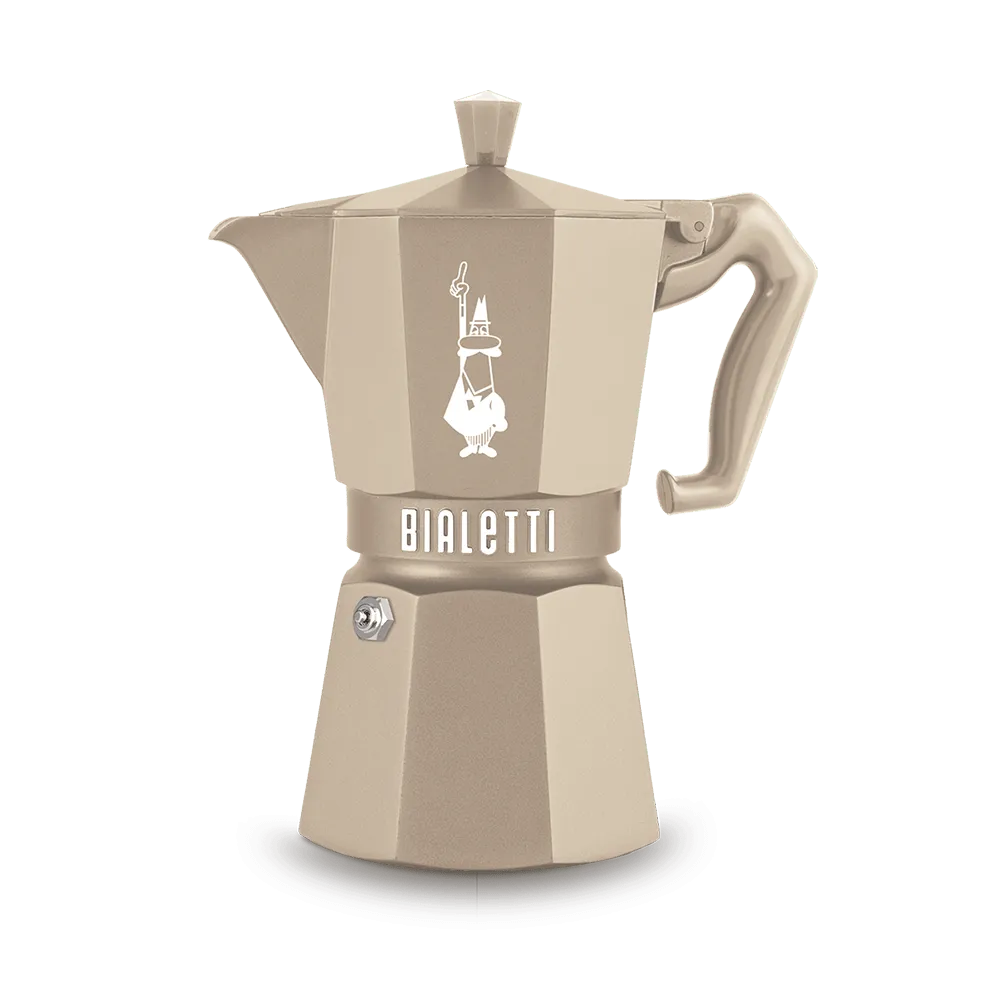 Гейзерная кофеварка Bialetti Moka Exclusive Octagonal Induction 6 CUPS Desert (0009078) - фото 1 Гейзерная кофеварка Bialetti Moka Exclusive Octagonal Induction 6 CUPS Desert (0009078) - фото 1