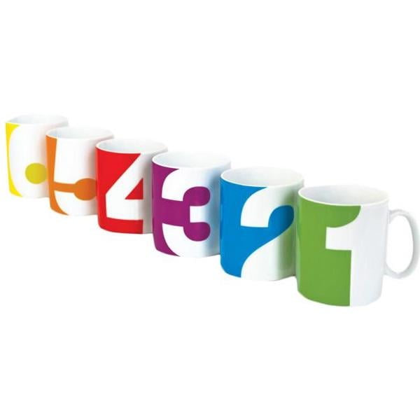Набор чашек для компании От одного до шести (NUMBERMUGS1)