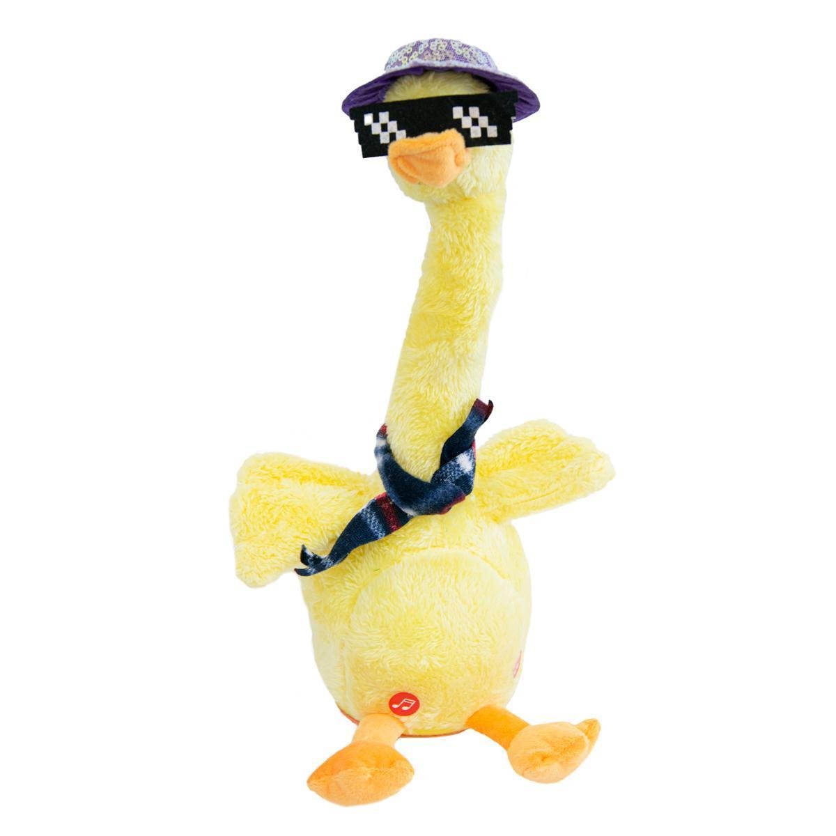 Интерактивная игрушка повторюшка Dancing duck в очках