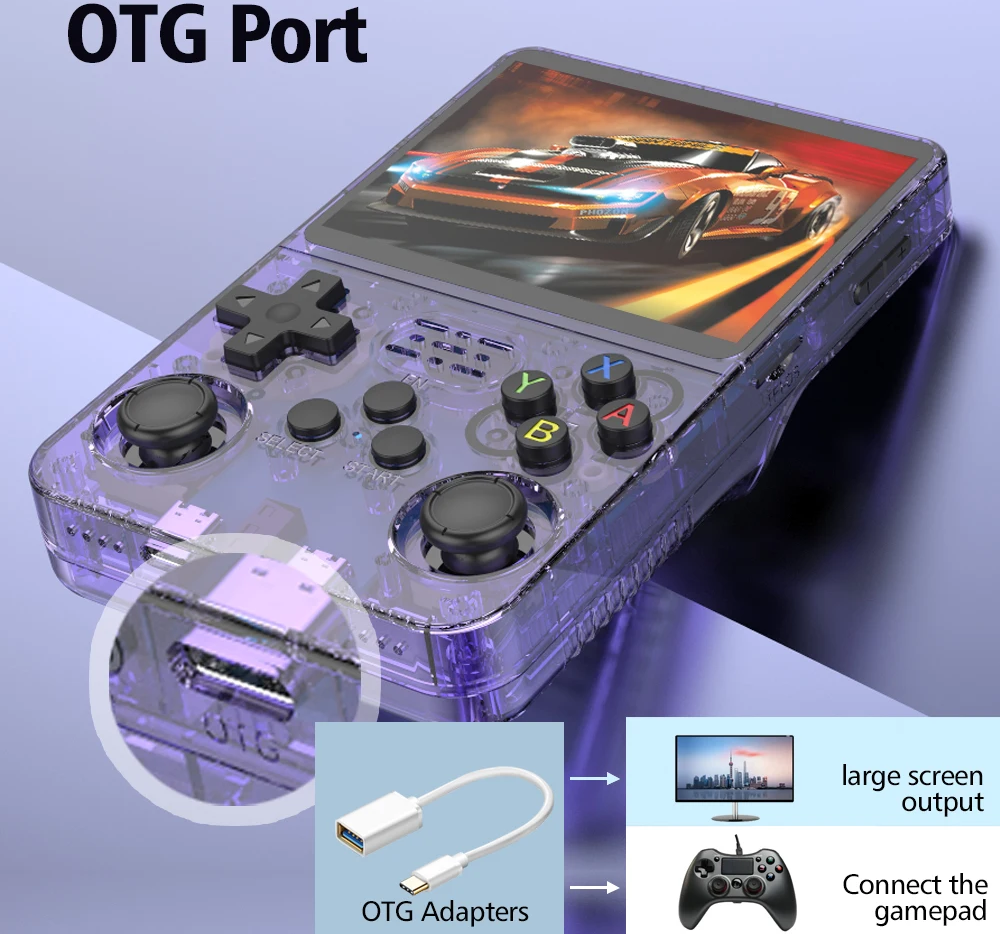 Ігрова ретро консоль Game Master R36S 1/64GB 15000 ігор Black - фото 6
