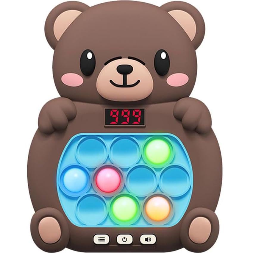 Интерактивная игрушка Quick Push Game Pop It 999 уровней Bear Brown (20376443)