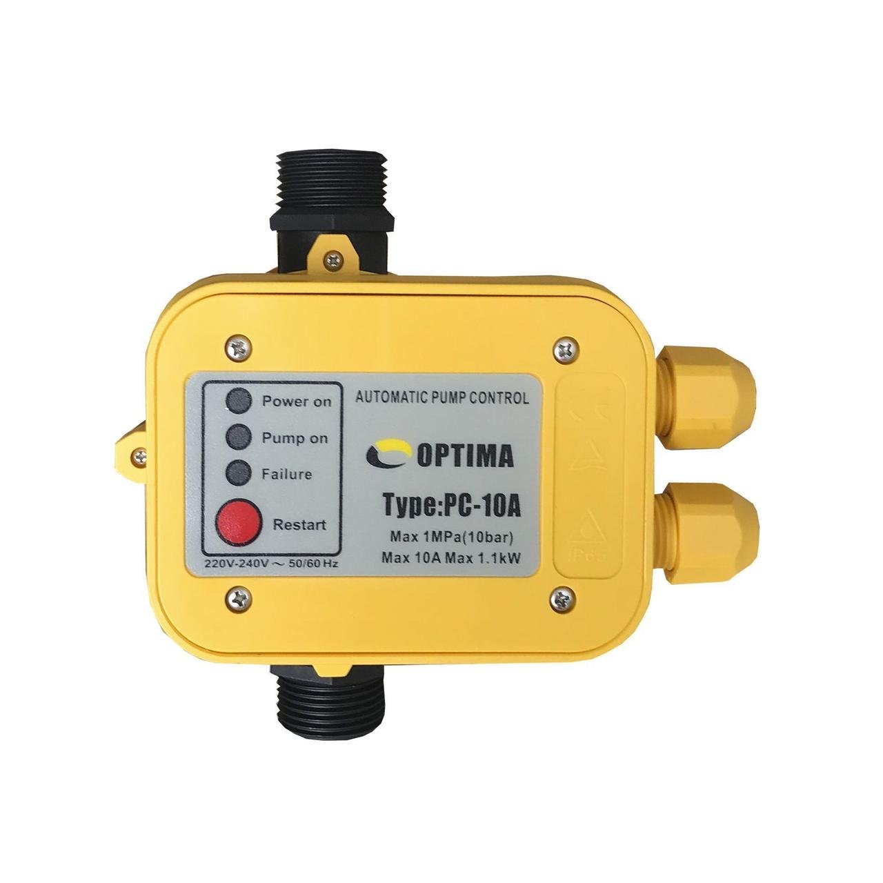 Реле защиты от сухого хода Optima PC10A с автоматическим перезапуском комплект с евровилкой (2642390285)