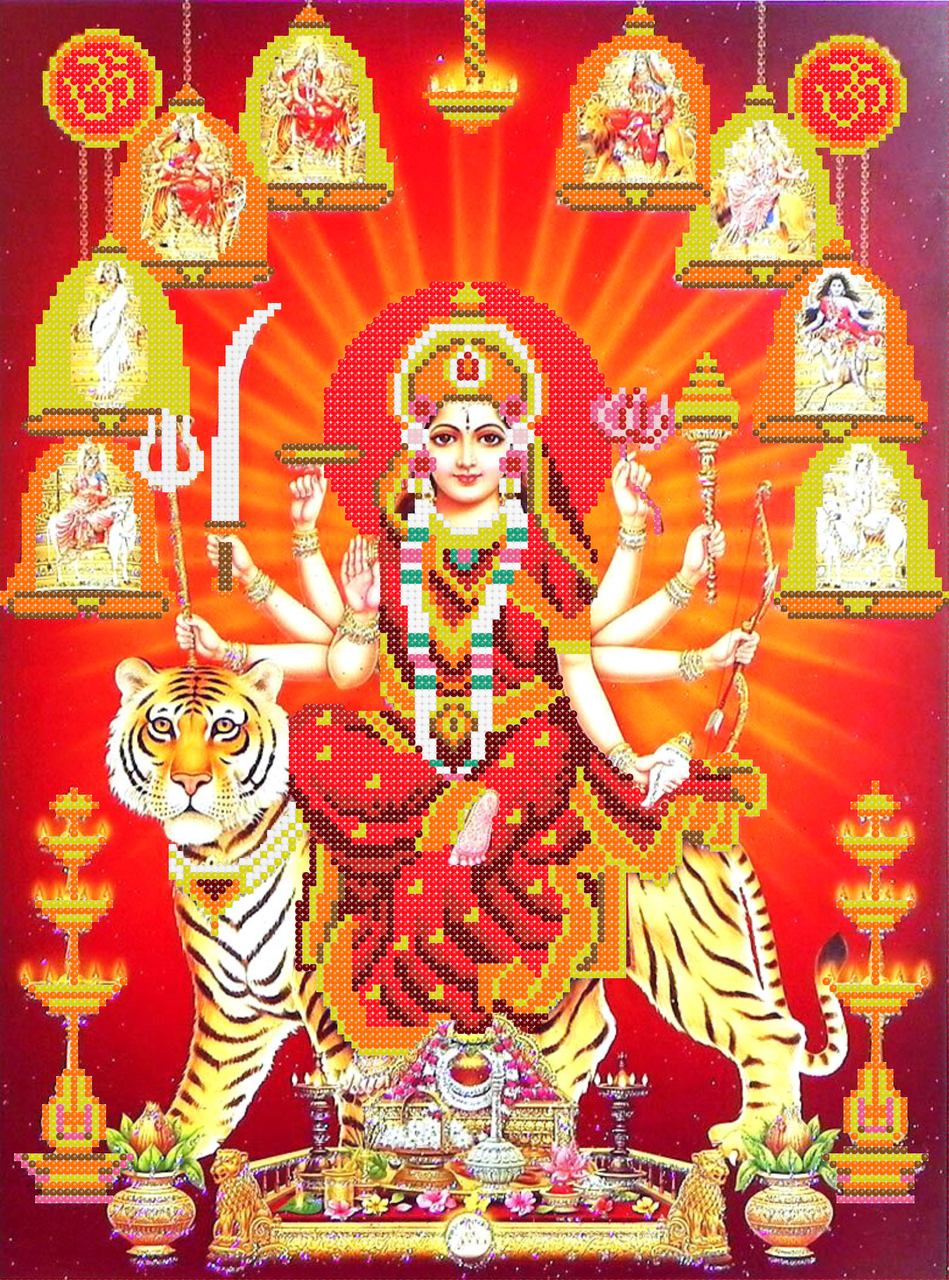 Схема для вышивки бисером Дурга Сб-511 (1353575584)