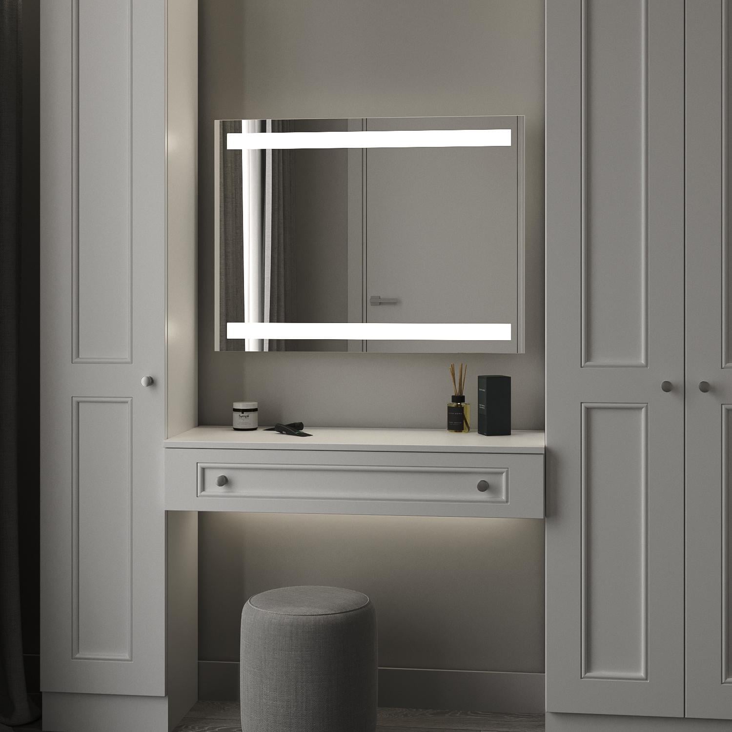 Зеркало с подсветкой Moreli Верона 1500х700 мм и кнопочным управлением Зеркало с подсветкой Moreli Верона 1500х700 мм и кнопочным управлением