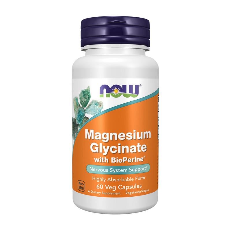 Магний глицинат NOW Magnesium Glycinate 60 вер. капс.