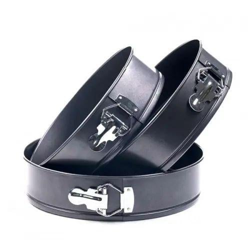 Формы круглые разъемные UNIQUE UN-1702 с антипригарным покрытием из углеродистой стали 3 шт. 24/26/28 см Черный (opt-21382)