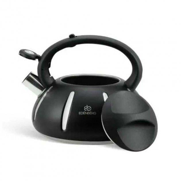 Чайник на газовую плиту Edenberg EB-8803 со свистком из нержавеющей стали 3 л (EB-8803) - фото 2 Чайник на газовую плиту Edenberg EB-8803 со свистком из нержавеющей стали 3 л (EB-8803) - фото 2